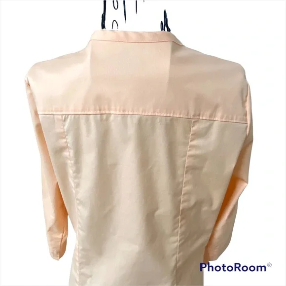 Butter-Soft STRETCH Women's 3-Pocket 3/4th Sleeve Side Zip Scrub Top Size S - Picture 5 of 16